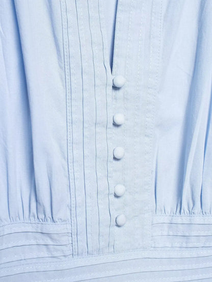 Elegant Ruffles Shirts Casual Women's Button Blouses Female Clothes Shirt Classic Tops Blouse White Pink Blue Summer 2026 Autumn