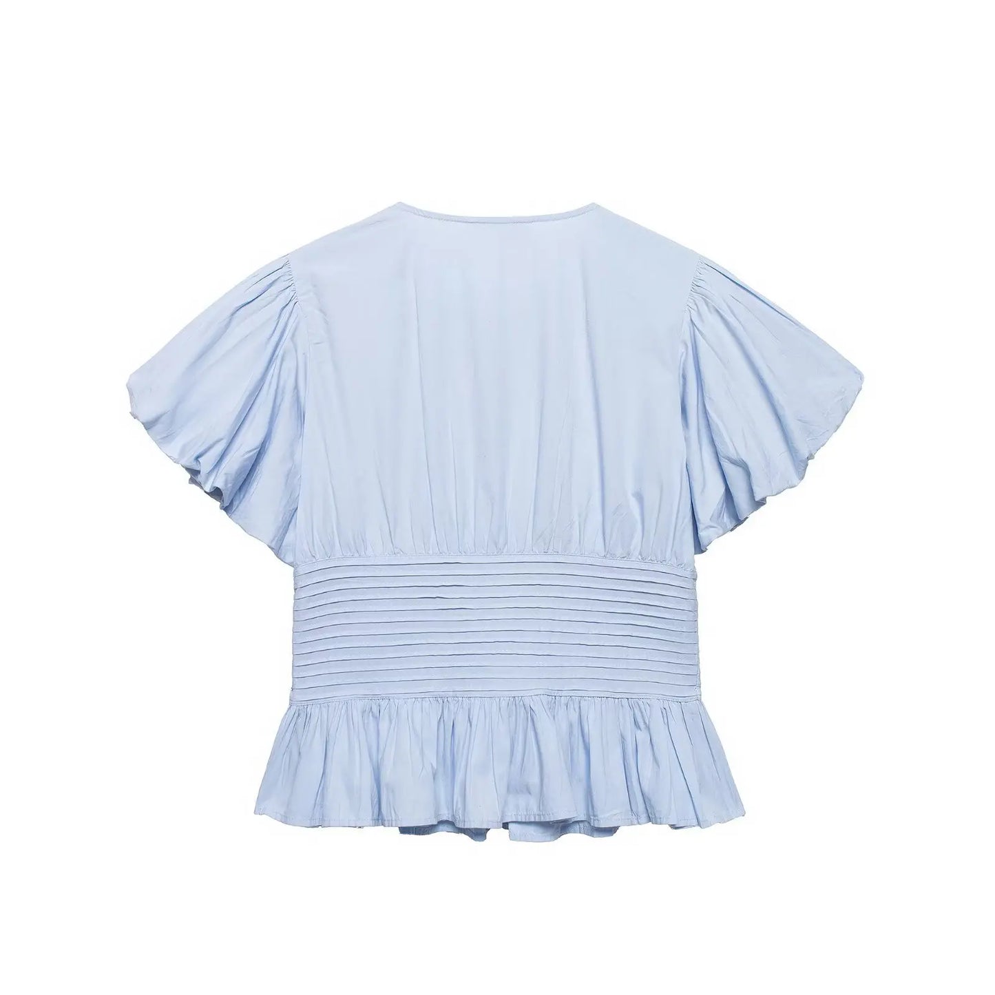 Elegant Ruffles Shirts Casual Women's Button Blouses Female Clothes Shirt Classic Tops Blouse White Pink Blue Summer 2026 Autumn