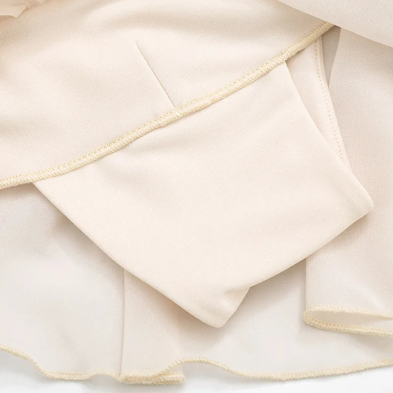 Sexy Ruffled Two Piece Set Women V Neck Tank Top Mini Skirt Matching Sets Female Clothing Club Party Dress Outfits Summer 2026