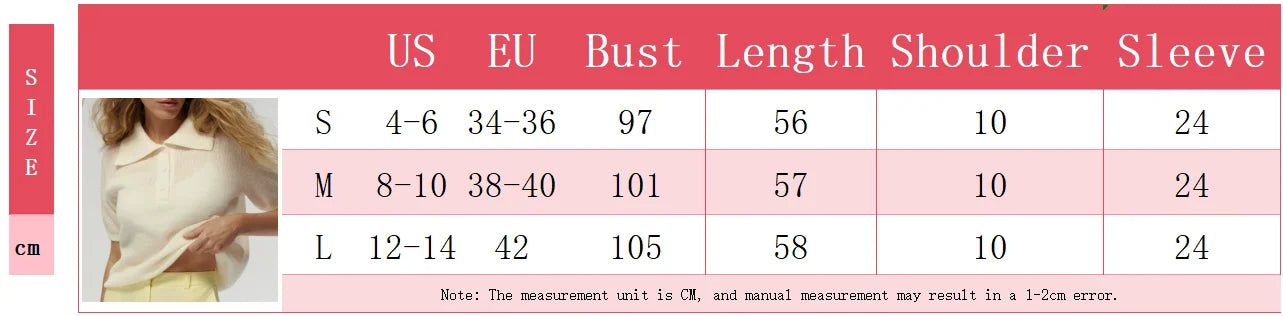 Summer Women's Polo Collar Knitted Short Sleeves Sweater Transparent T-shirt Female Simple 2025 Pink Yellow Gray Blue Red White
