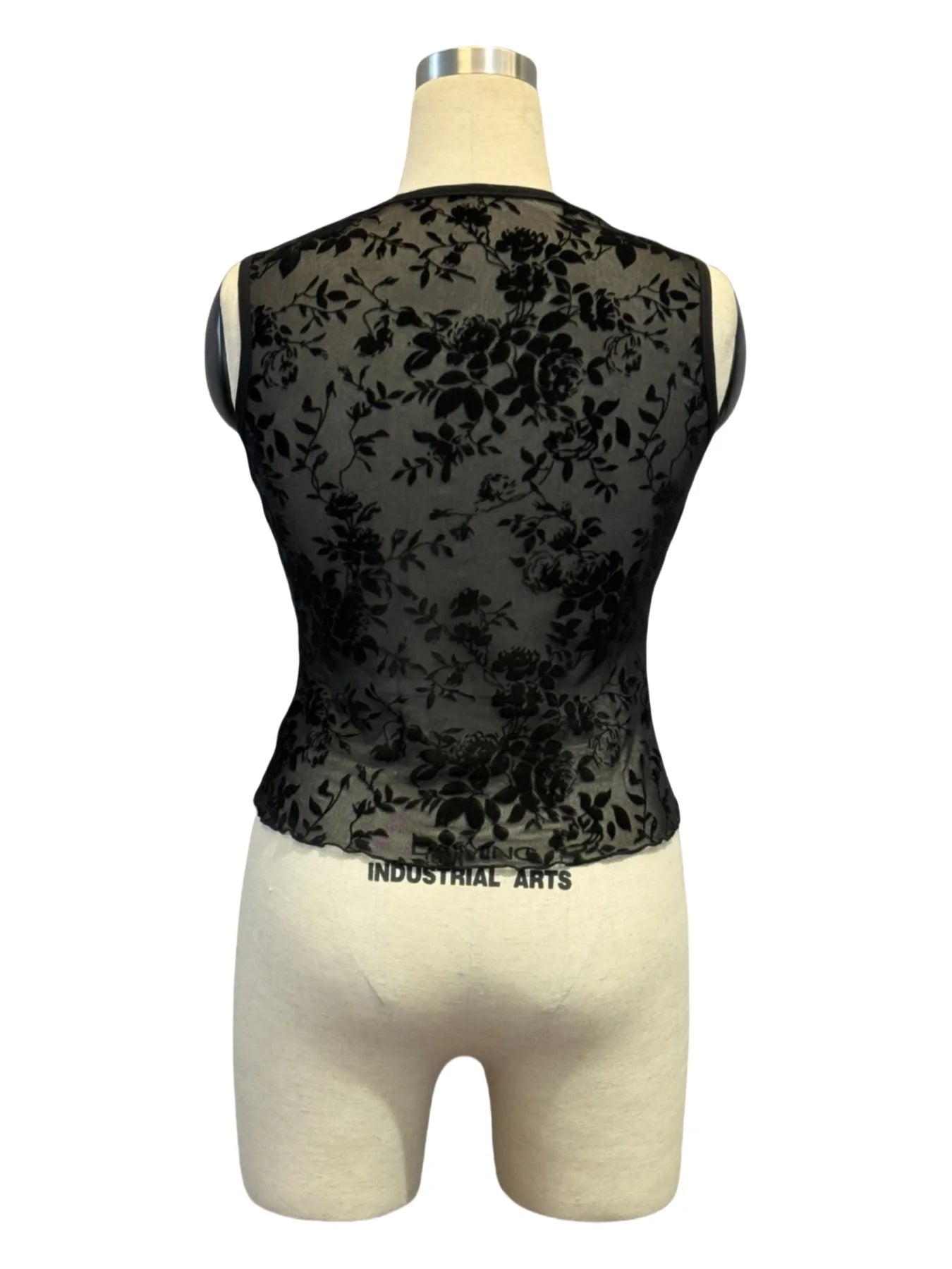 Sexy Lace Patchwork Tight Tops Chic Women's V Neck Sleeveless Print Top T-shirt Black Summer Spring Female Clothing Tees 2025