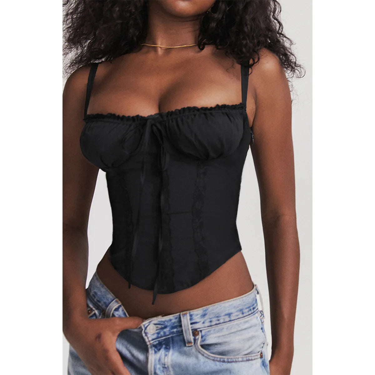 Elegant Summer Strapless T-shirts Corset Lace Tops Women Bandage T Shirt Y2K Chic Female Crop Top Black Red Blue White Yellow