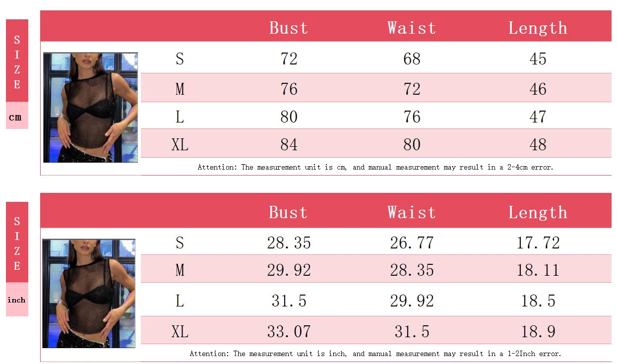Women Sexy Mesh Sheer Glitter Sleeveless Tank Summer Shiny Cover Ups Y2K Cropped Tops See Through Mini Vest Streetwear Tops 2024