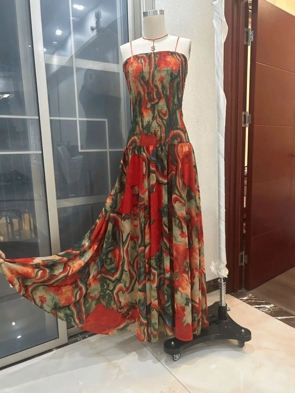 Women's Colorful Casual Long Dress Sexy Strapless Pleated Maxi Dresses Evening Party Wedding Guest Summer 2026 Female Clothing