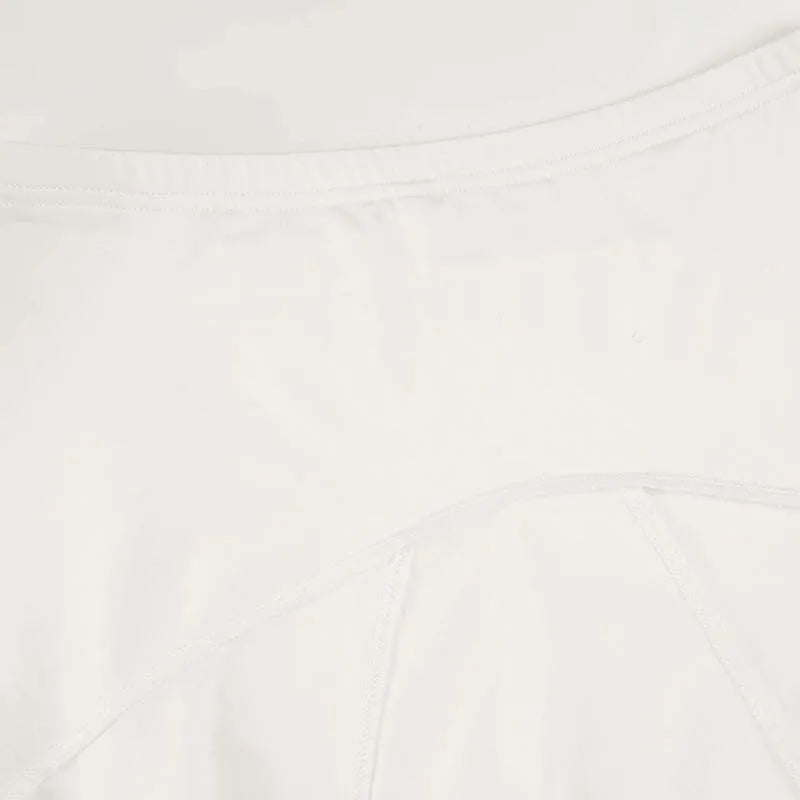 Elegant Irregular Midi Plated Skirt Women's High Waist Slim Pleated Skirts Y2K Female Clothing White Fashion Summer Autumn 2026