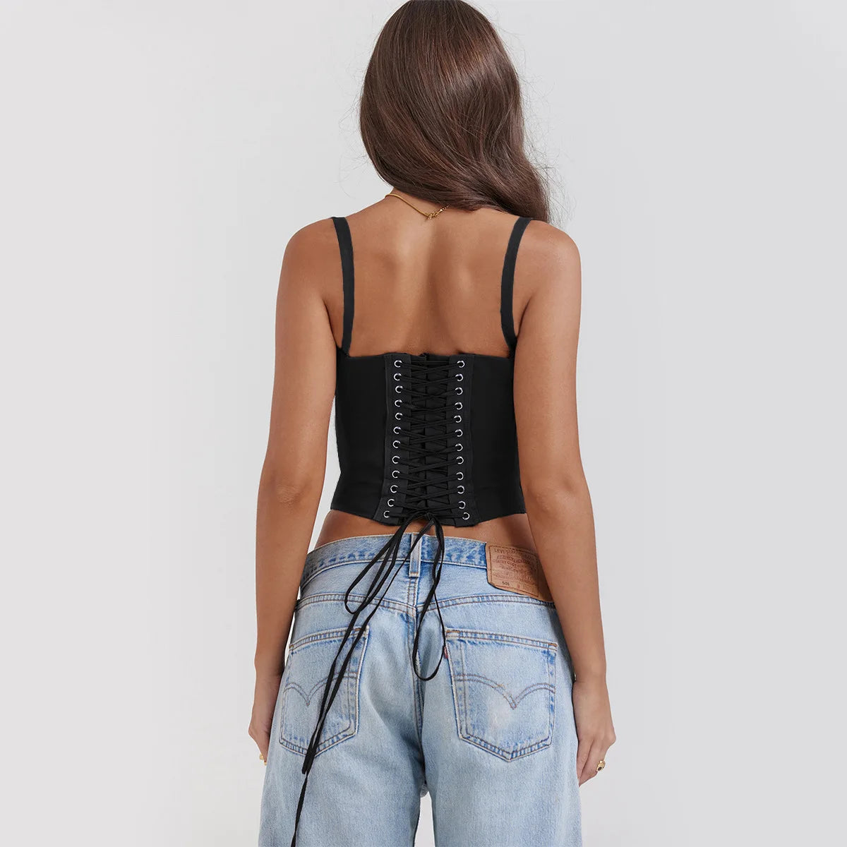 Elegant Summer Strapless T-shirts Corset Lace Tops Women Bandage T Shirt Y2K Chic Female Crop Top Black Red Blue White Yellow