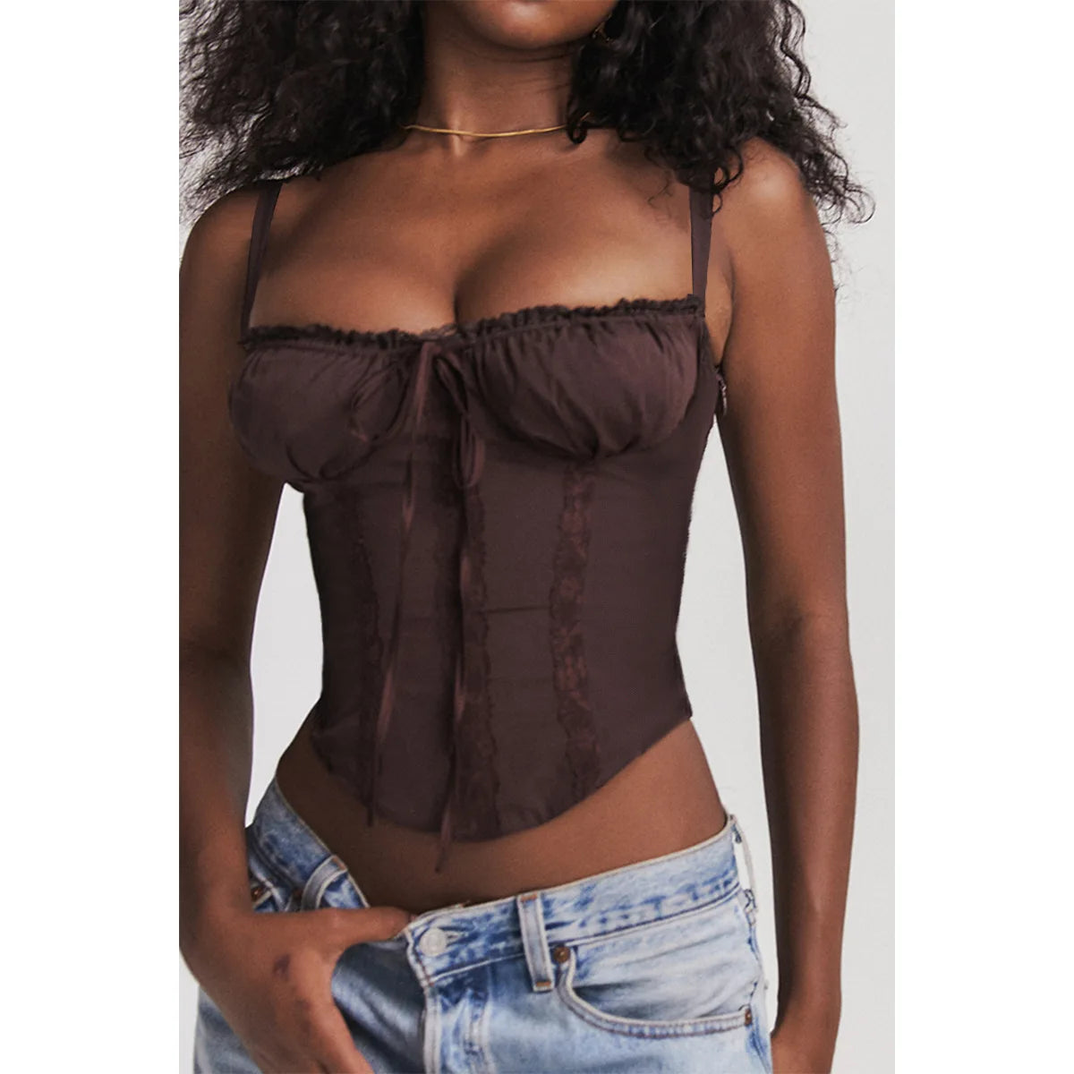Elegant Summer Strapless T-shirts Corset Lace Tops Women Bandage T Shirt Y2K Chic Female Crop Top Black Red Blue White Yellow