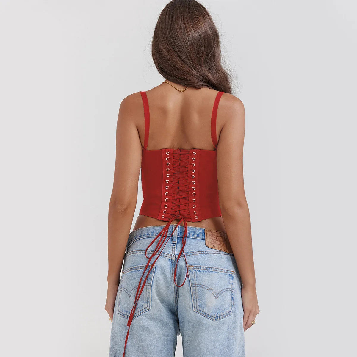 Elegant Summer Strapless T-shirts Corset Lace Tops Women Bandage T Shirt Y2K Chic Female Crop Top Black Red Blue White Yellow