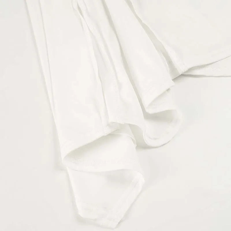 Elegant Irregular Midi Plated Skirt Women's High Waist Slim Pleated Skirts Y2K Female Clothing White Fashion Summer Autumn 2026