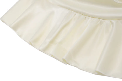 Sexy Corset Top Ruffles Super Mini Skirt Matching Sets for Women Ruched Tops Dress Outfit Summer Female Clothing Pink Apricot