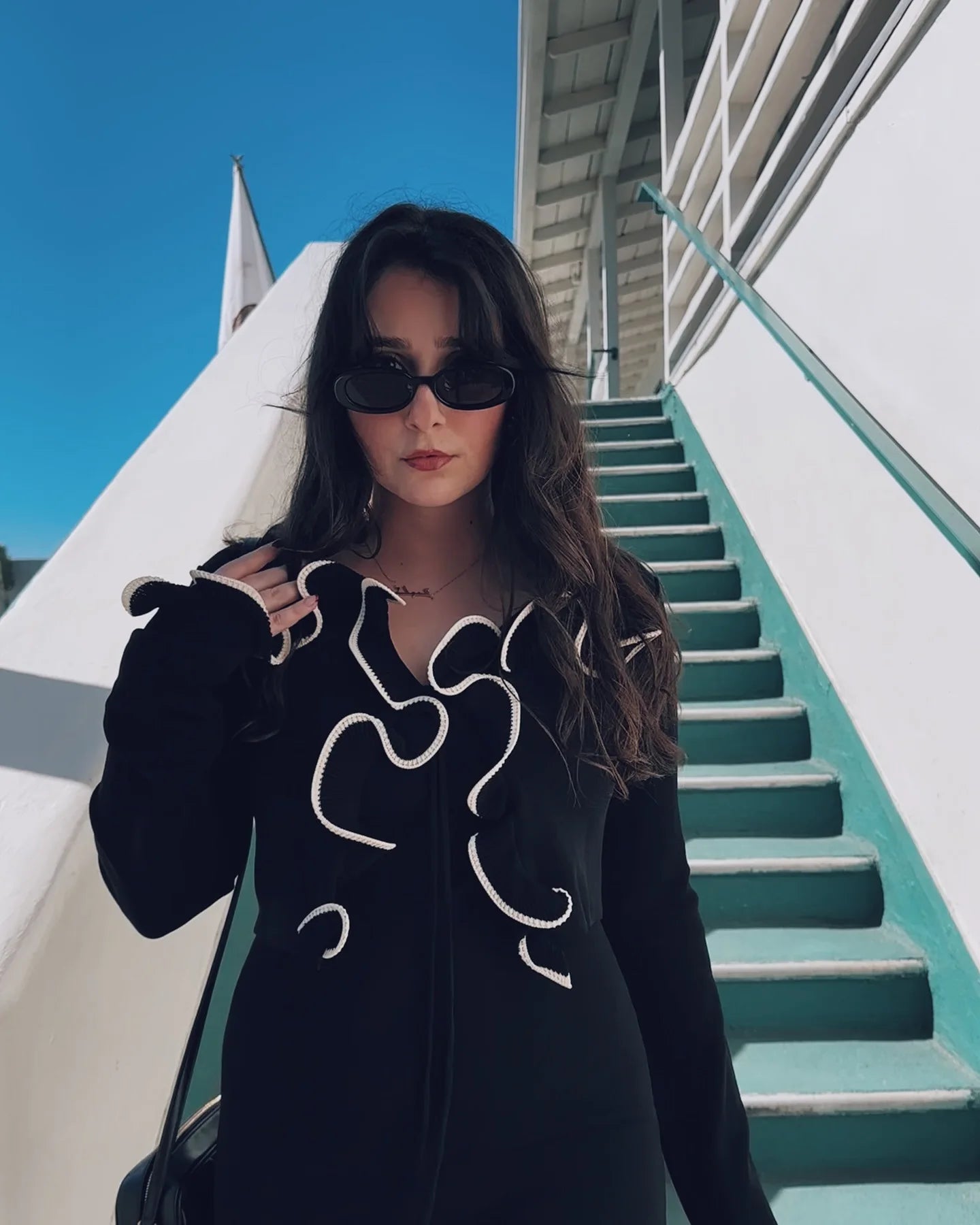 Women's Cropped Yellow Cardigan Long Sleeve Ruffles Tops Sweater Knitwears Black Top Outerwears 2025 Y2K Clothing New In Autumn