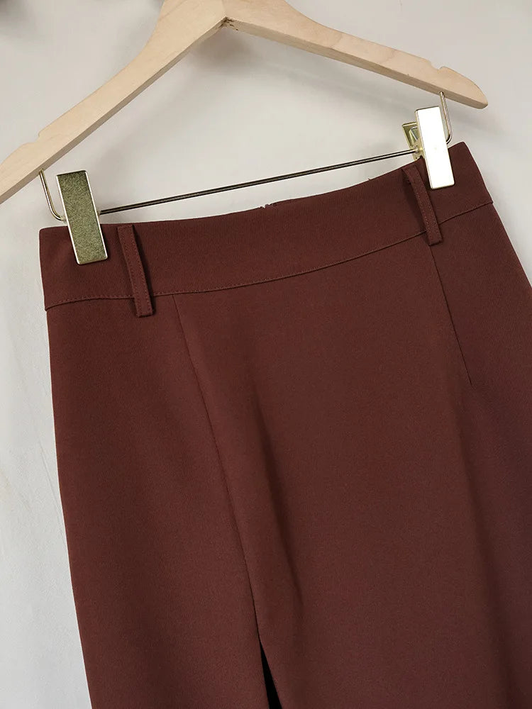 Elegant Lace Patchwork Skirt Women's High Waist Slim Split Skirts Female Clothing Fashion Summer Autumn 2026 Office Lady New In