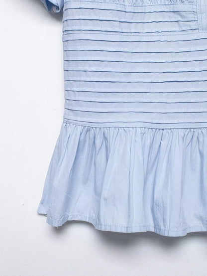 Elegant Ruffles Shirts Casual Women's Button Blouses Female Clothes Shirt Classic Tops Blouse White Pink Blue Summer 2026 Autumn