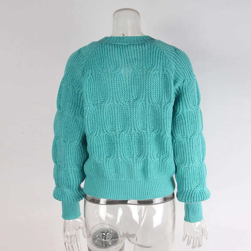 Women's Knitted Bow Cardigan Elegant Long Sleeve Tops Sweater Knitwears Top Female Clothing Fall Autumn Pink White Blue Purple