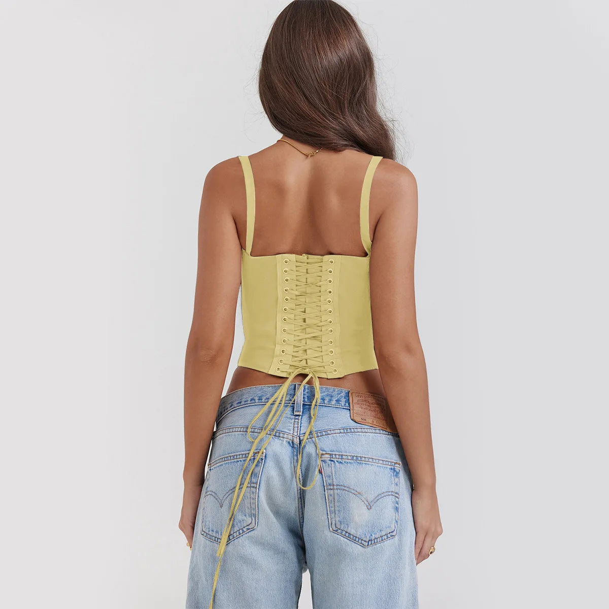 Elegant Summer Strapless T-shirts Corset Lace Tops Women Bandage T Shirt Y2K Chic Female Crop Top Black Red Blue White Yellow