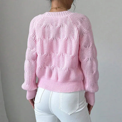Women's Knitted Bow Cardigan Elegant Long Sleeve Tops Sweater Knitwears Top Female Clothing Fall Autumn Pink White Blue Purple